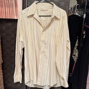 Tommy Bahama Beige Striped Casual Shirt